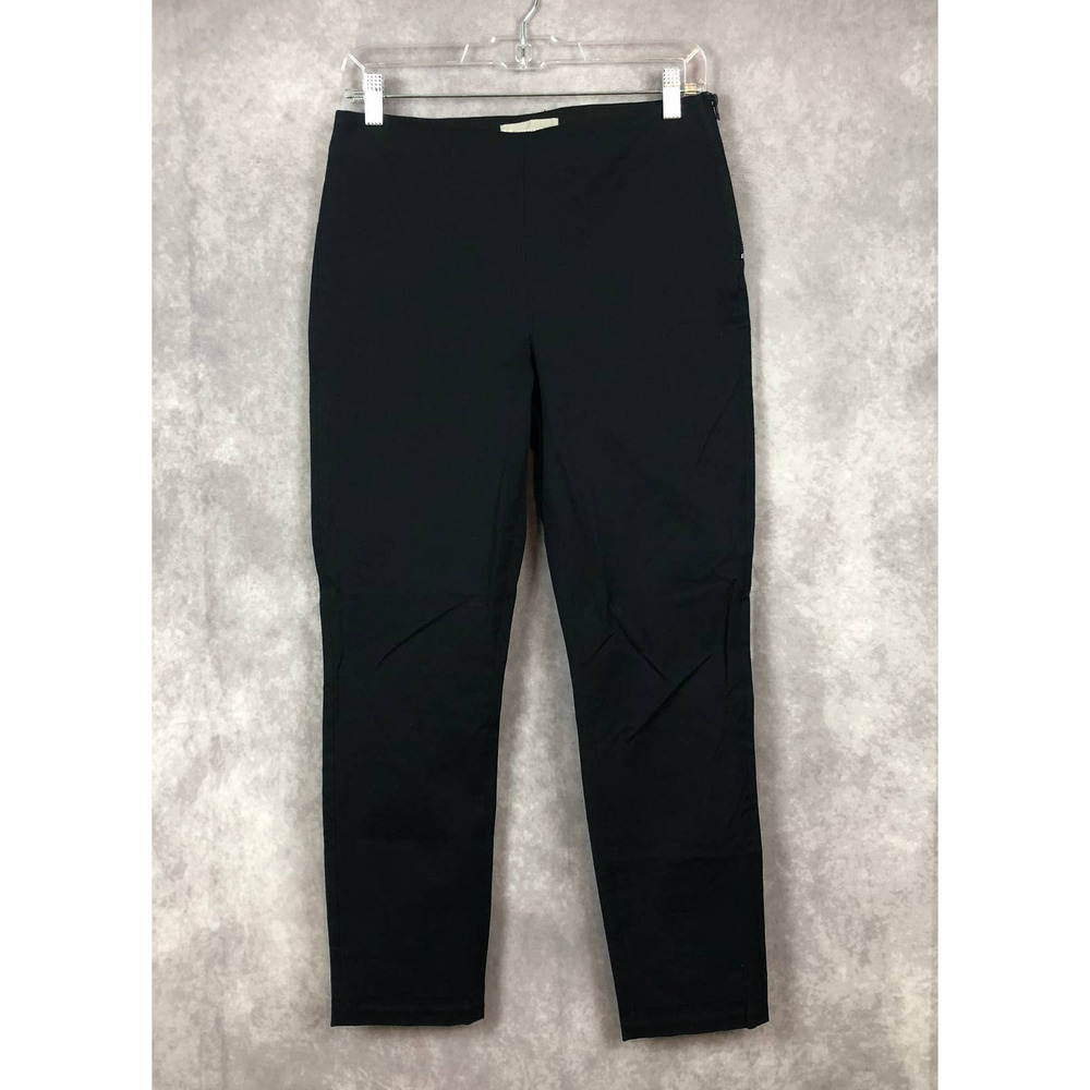 Everlane Womens Trousers The Side-Zip Stretch Cotton Pant Navy Blue Size 6